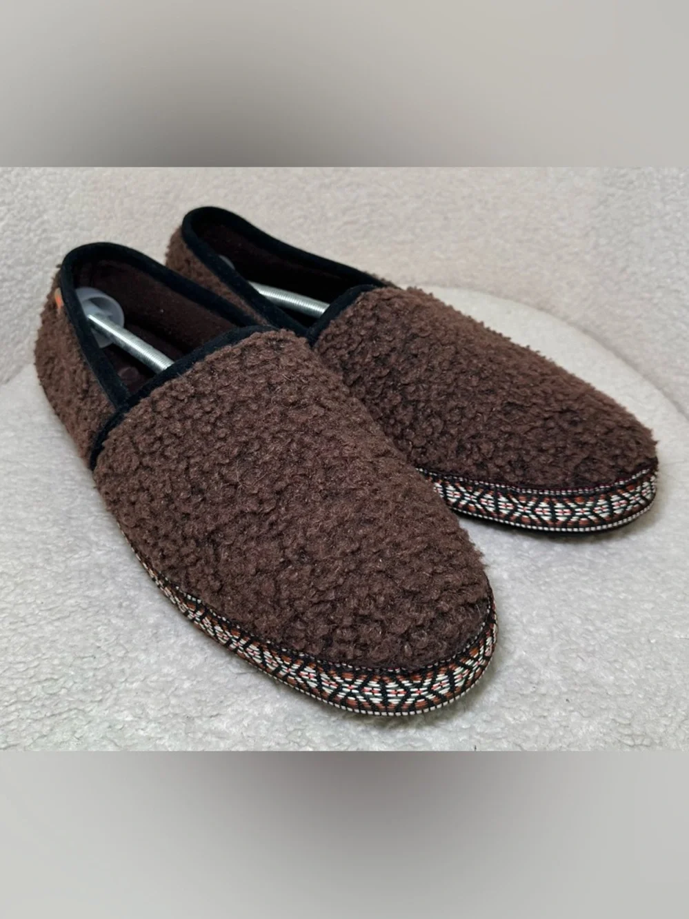 Acorn Men’s Sherpa Slippers‎ Brown Fleece House Shoes Cozy Cabin Lodge 12 13